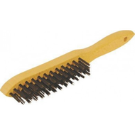 BROSSE METALLIQUE A MANCHE 4 RGS ACIER